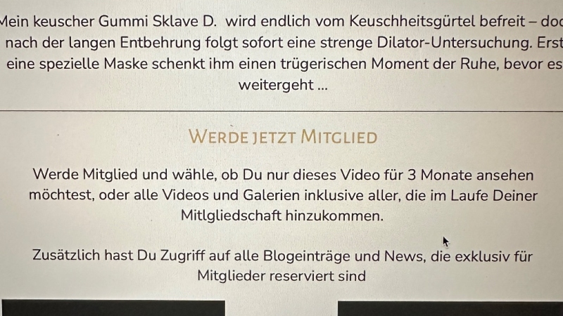 Note on payment methods in the video and gallery shop